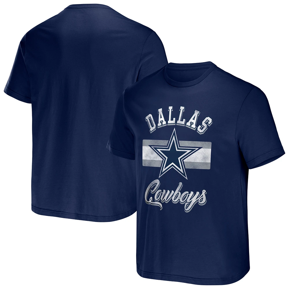 Collection NFL x Darius Rucker by Fanatics - T-shirt à rayures Dallas Cowboys bleu marine pour homme