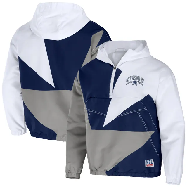 Staple Men's NFL x Staple Navy Dallas Cowboys All Over Print Quarter-Zip  Pullover Jacket