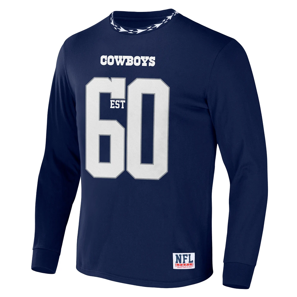 Men's NFL x Staple Navy Dallas Cowboys Core Team Long Sleeve T-Shirt