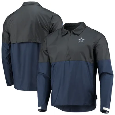 Lids Dallas Cowboys Nike Sideline Half-Zip UV Performance Jacket - Navy