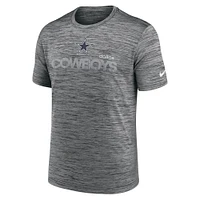 T-shirt Nike Anthracite Dallas Cowboys Blitz Velocity Modern Performance pour homme