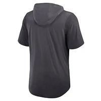 Men's Nike Anthracite Dallas Cowboys Tri-Blend Performance Hoodie T-Shirt