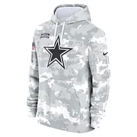 Men's Nike Arctic Camo Dallas Cowboys 2024 Salute To Service Big & Tall Club Fleece Pullover Hoodie