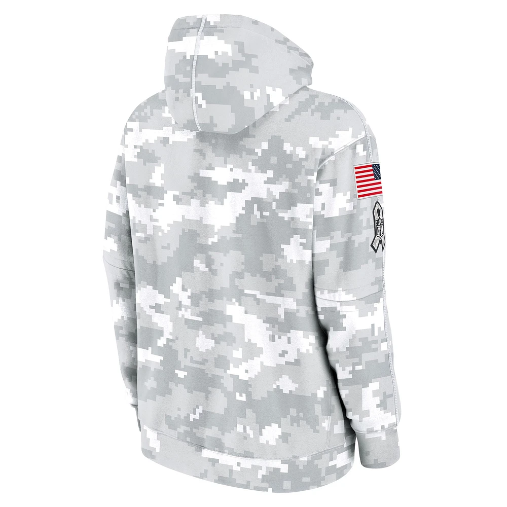 Men's Nike Arctic Camo Dallas Cowboys 2024 Salute To Service Big & Tall Club Fleece Pullover Hoodie