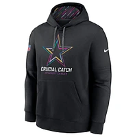 Sweat à capuche Nike noir Dallas Cowboys 2024 NFL Crucial Catch Club pour homme