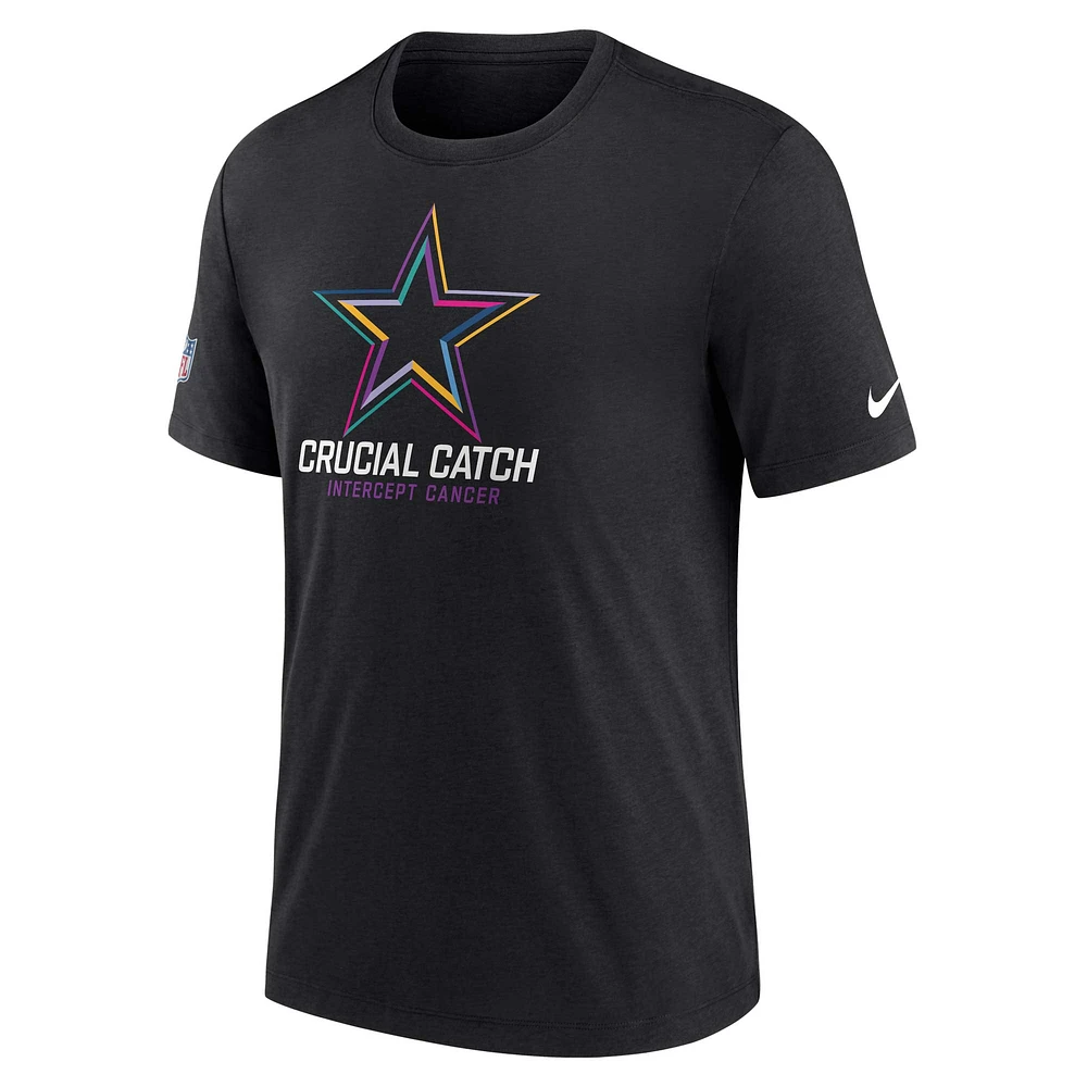 Men's Nike Black Dallas Cowboys 2024 NFL Crucial Catch T-Shirt