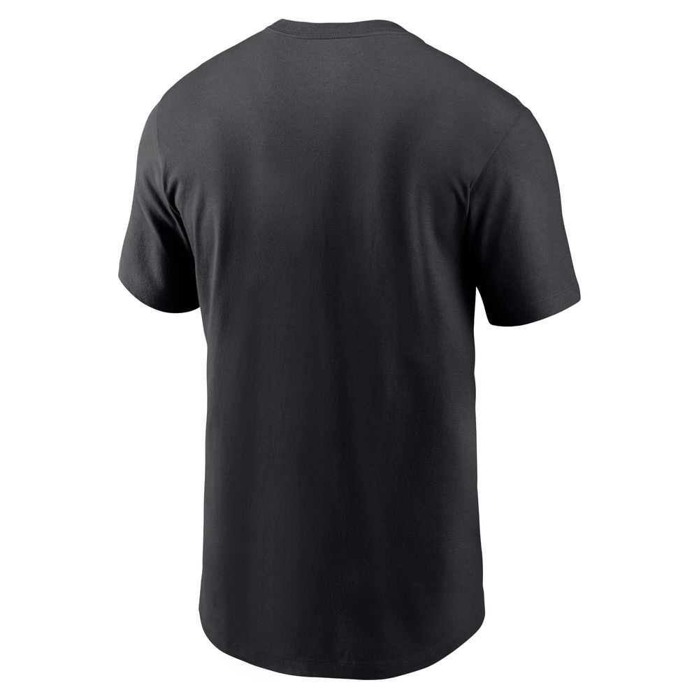 Men's Nike Black Dallas Cowboys RFLCTV Logo Crop - T-Shirt