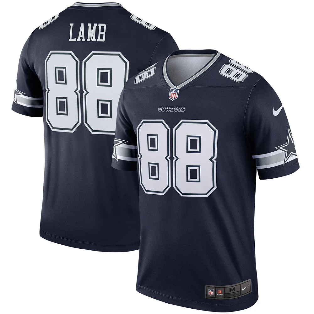 Haut de performance Nike CeeDee Lamb bleu marine pour homme des Dallas Cowboys Team Legend Player