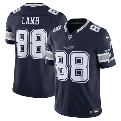 Nike CeeDee Lamb Navy pour hommes Dallas Cowboys Vapor F.U.S.E. Maillot limit