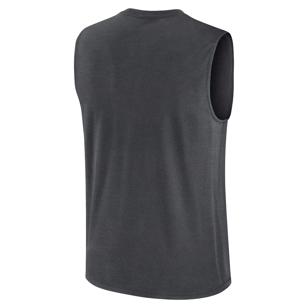 Débardeur Nike Primetime Legend Performance Muscle pour homme, couleur charbon des Cowboys de Dallas