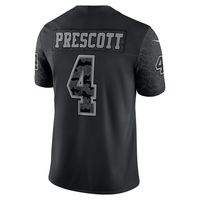 Men's Nike Dak Prescott Black Dallas Cowboys RFLCTV - Limited Jersey