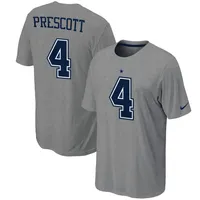 Men's Nike Dak Prescott White Dallas Cowboys Name & Number T-Shirt