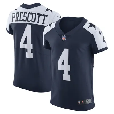 Maillot de joueur Nike Dak Prescott bleu marine Dallas Cowboys Alternate Vapor Elite pour homme