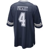 Men's Nike Dak Prescott Navy Dallas Cowboys Game Player - Jersey