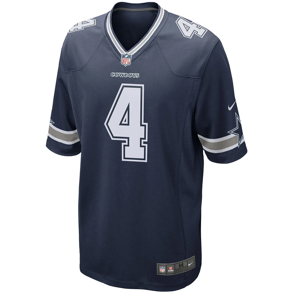 Men's Nike Dak Prescott Navy Dallas Cowboys Game Team Jersey