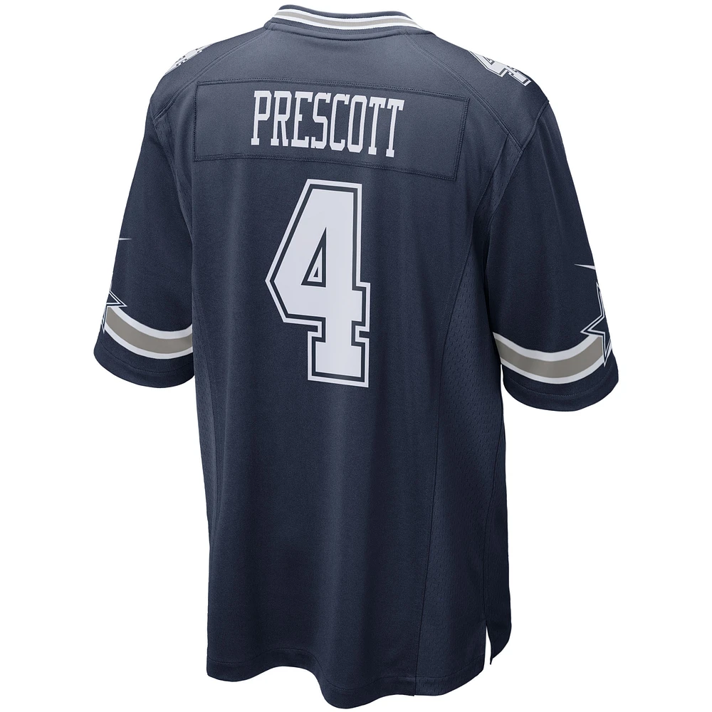 Men's Nike Dak Prescott Navy Dallas Cowboys Game Team Jersey