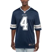 Men's Nike Dak Prescott Navy Dallas Cowboys Game Team Jersey