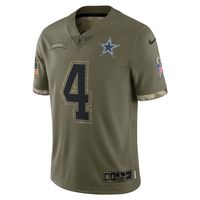 Men's Nike Dak Prescott Olive Dallas Cowboys 2022 Salute To Service - Limited Player Jersey