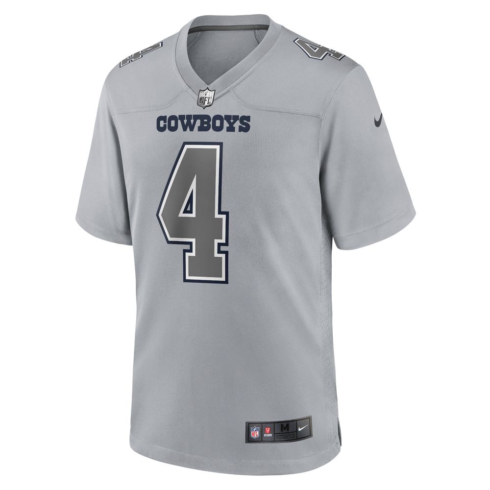 Men's Nike Dak Prescott Silver Dallas Cowboys Atmosphere Fashion Game - Jersey