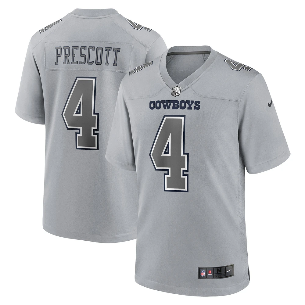 Nike Dak Prescott Silver Dallas Cowboys Atmosphere Fashion Game pour homme - Maillot