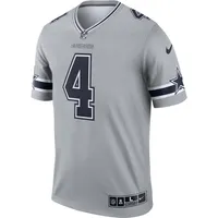 Nike Youth Nike Dak Prescott Silver Dallas Cowboys Inverted Team