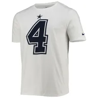 Men's Nike Dak Prescott White Dallas Cowboys Player Pride Color Rush Name & Number T-Shirt