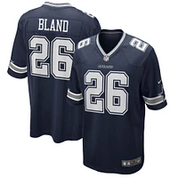 Maillot de match Nike DaRon Bland pour hommes, bleu marine, Dallas Cowboys