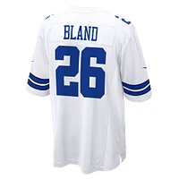 Maillot de match Nike DaRon Bland blanc des Cowboys Dallas pour hommes