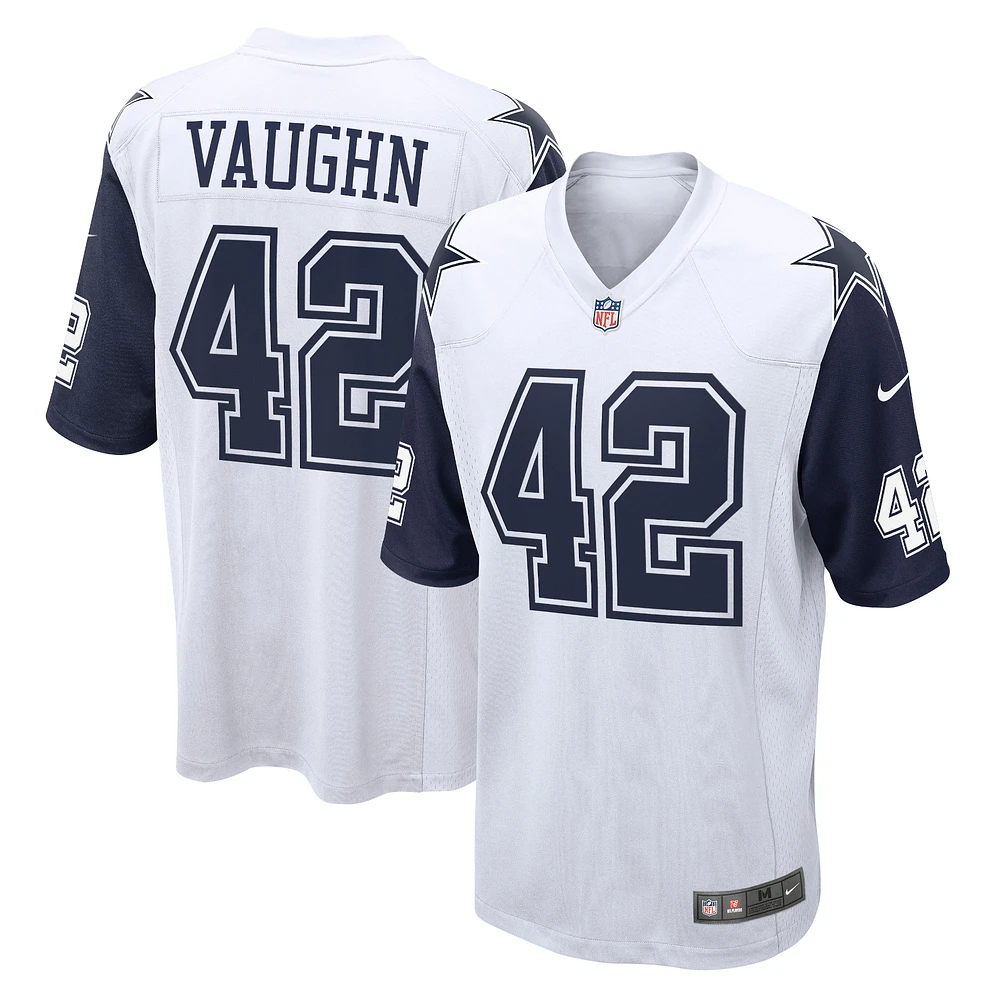 Maillot de match alternatif Nike Deuce Vaughn pour hommes, blanc, Dallas Cowboys