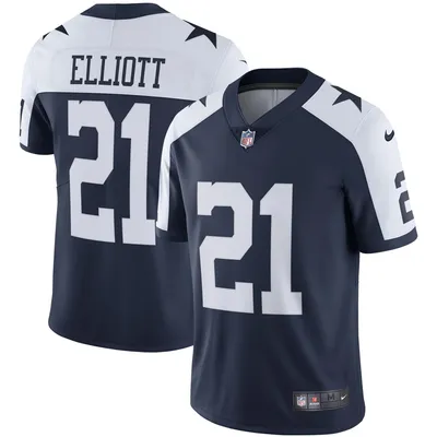 Men's Nike Ezekiel Elliott Silver Dallas Cowboys Inverted Legend