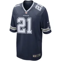 Men's Nike Ezekiel Elliott Navy Dallas Cowboys Game Team Jersey