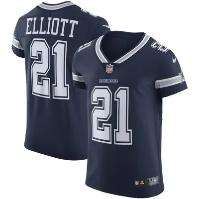 Nike Youth Nike Ezekiel Elliott Silver Dallas Cowboys Inverted Team Game  Jersey