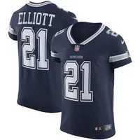 Nike Ezekiel Elliott Gray Dallas Cowboys Atmosphere Fashion Game Jersey