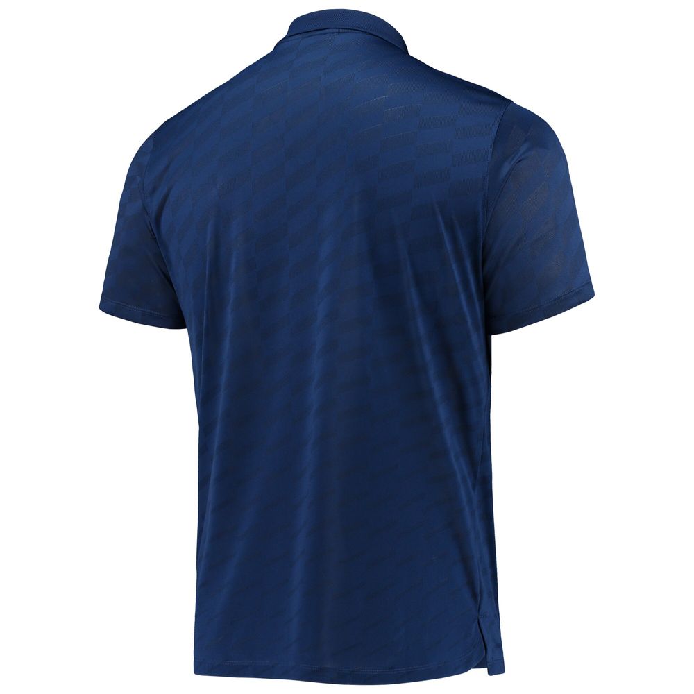 Men's Nike Golf Navy Dallas Cowboys Jacquard Wing Performance Polo