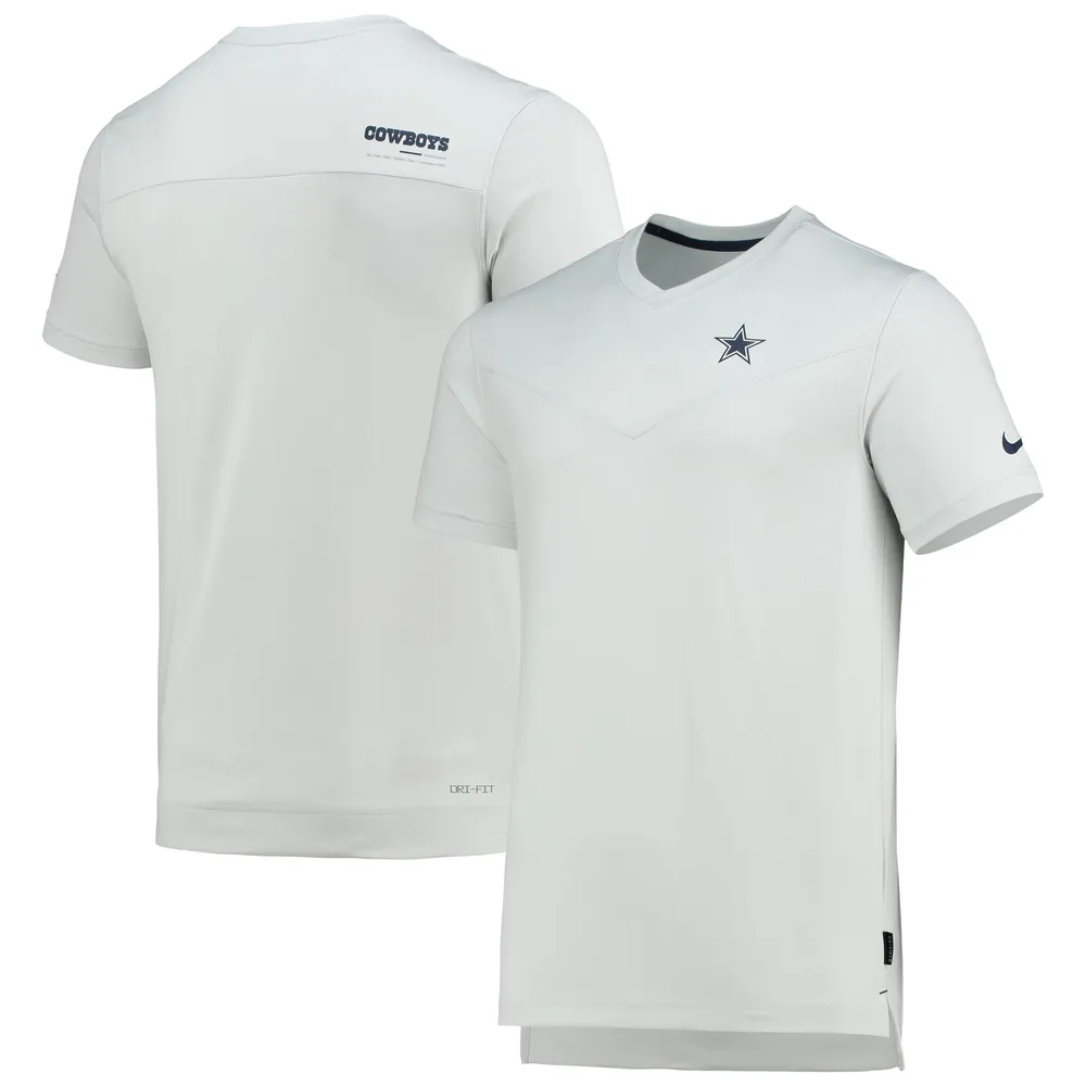 twijfel ambulance Meditatief Lids Dallas Cowboys Nike Sideline Coach Chevron Lock Up Logo V-Neck  Performance T-Shirt - Gray | The Shops at Willow Bend