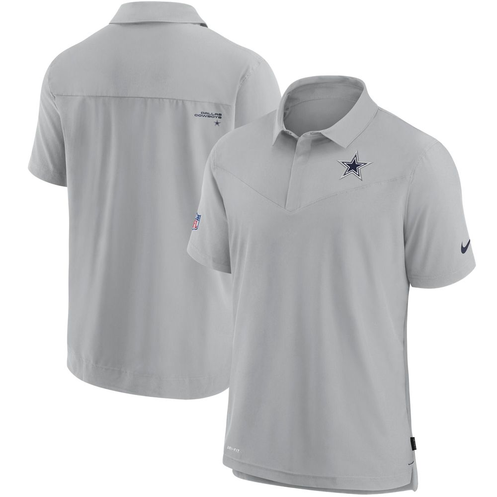 Men's Nike Gray Dallas Cowboys Sideline UV Performance - Polo