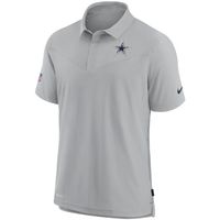 Men's Nike Gray Dallas Cowboys Sideline UV Performance - Polo