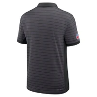 Men's Nike Gray Dallas Cowboys Sideline Victory Stripe Performance Polo