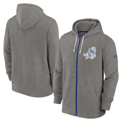 Men's Dallas Cowboys Nike Navy Performance Sideline Lockup Full-Zip Hoodie