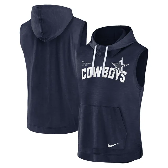 : NFL Dallas Cowboys Mens Nike Therma Hoodie Pullover,  Grey/Navy, Small : Sports & Outdoors