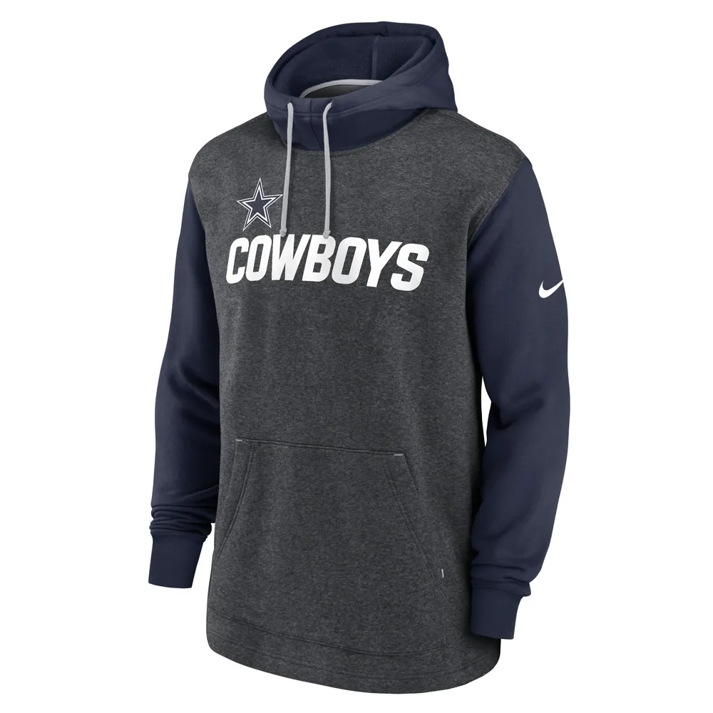 Men's Nike Navy Dallas Cowboys Fan Gear Pullover Hoodie Size: Small
