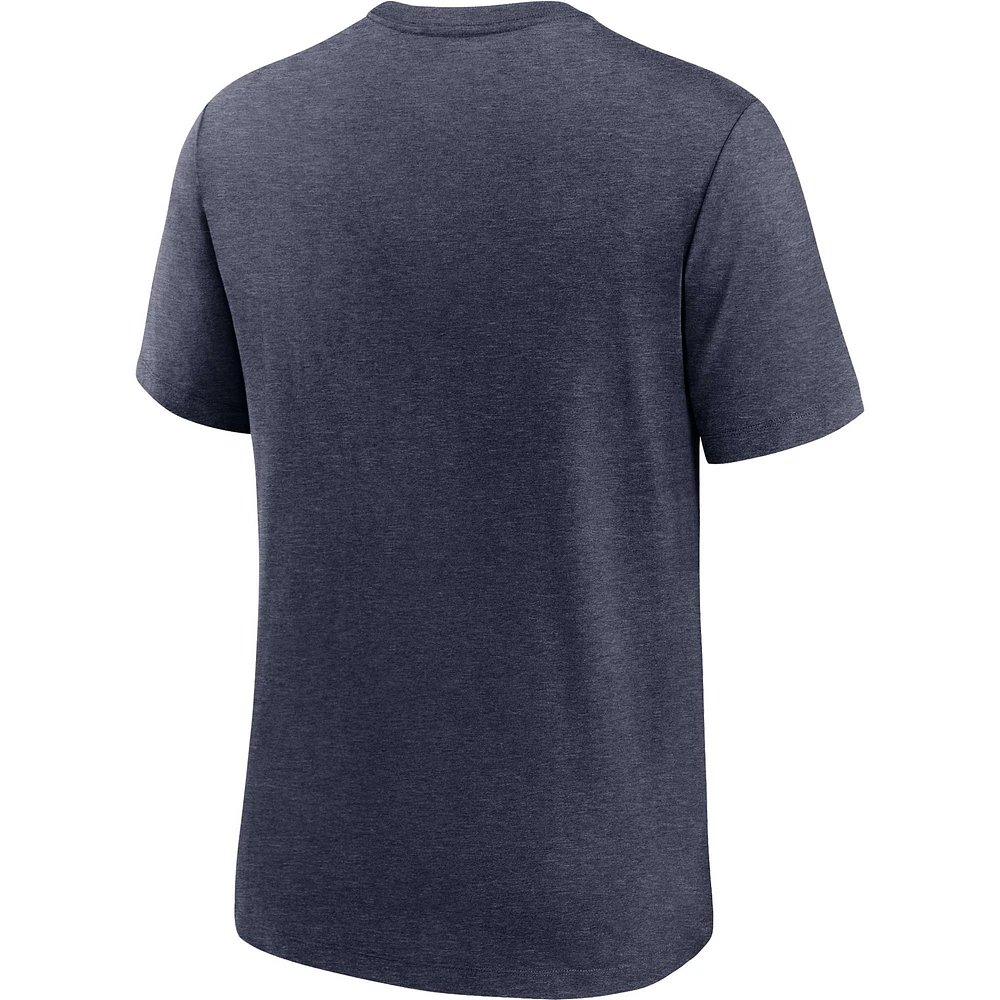 Men's Nike Heathered Navy Dallas Cowboys Local Tri-Blend T-Shirt