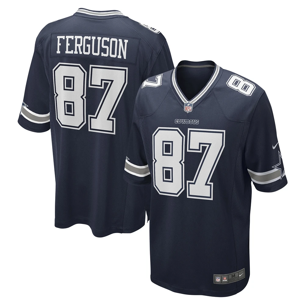 Men's Nike Jake Ferguson Navy Dallas Cowboys Team Game Jersey