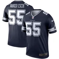 Men's Nike Leighton Vander Esch Navy Dallas Cowboys Alternate Vapor Limited  Jersey