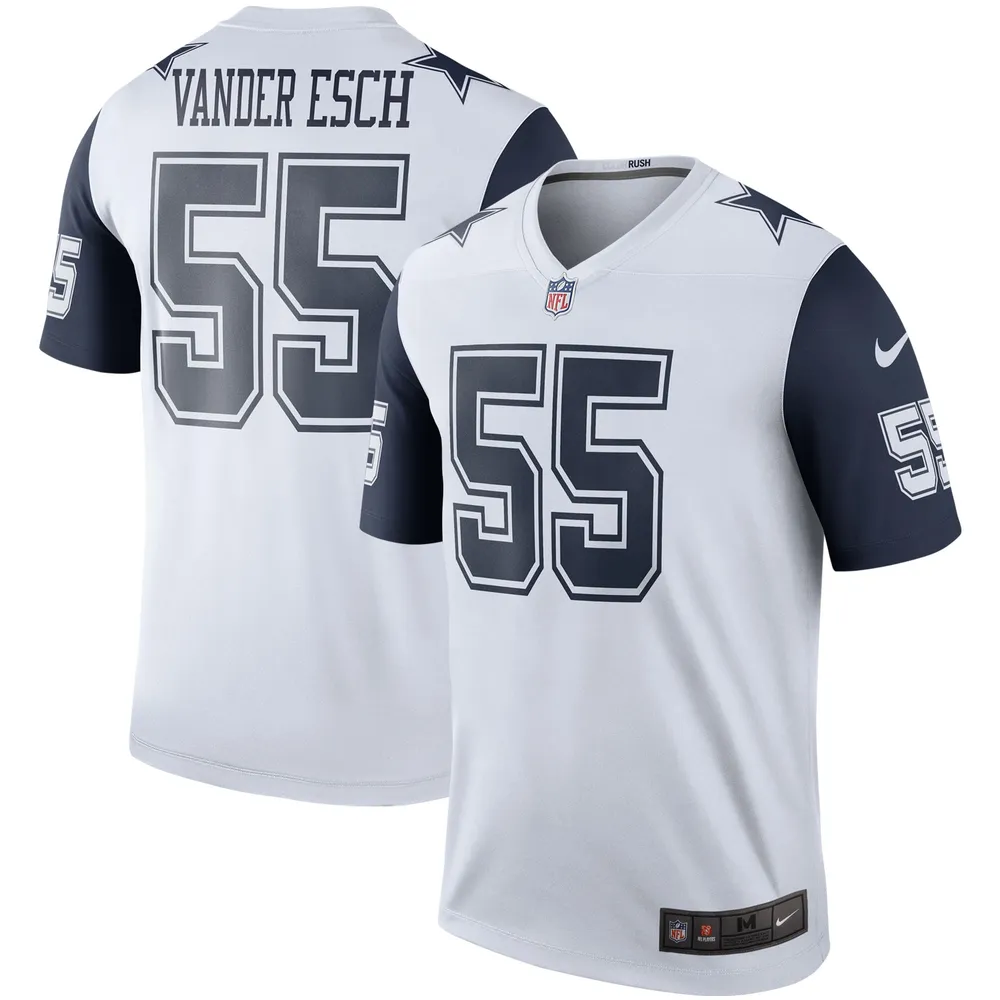 Nike Men's Nike Leighton Vander Esch White Dallas Cowboys Color Rush Legend Player  Jersey