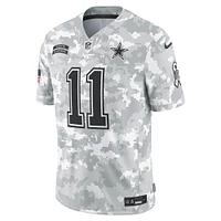 Maillot Nike Micah Parsons Arctic Camo Dallas Cowboys 2024 Salute to Service Limited pour homme