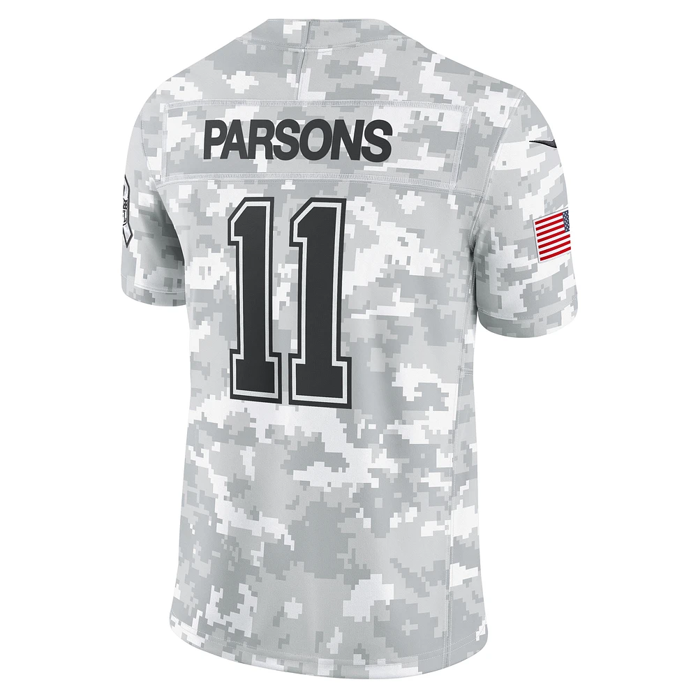 Maillot Nike Micah Parsons Arctic Camo Dallas Cowboys 2024 Salute to Service Limited pour homme