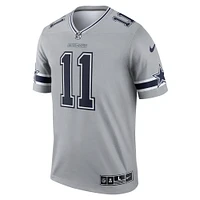 Men's Nike Micah Parsons  Gray Dallas Cowboys Inverted Legend Player Performance Top