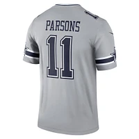 Men's Nike Micah Parsons  Gray Dallas Cowboys Inverted Legend Player Performance Top