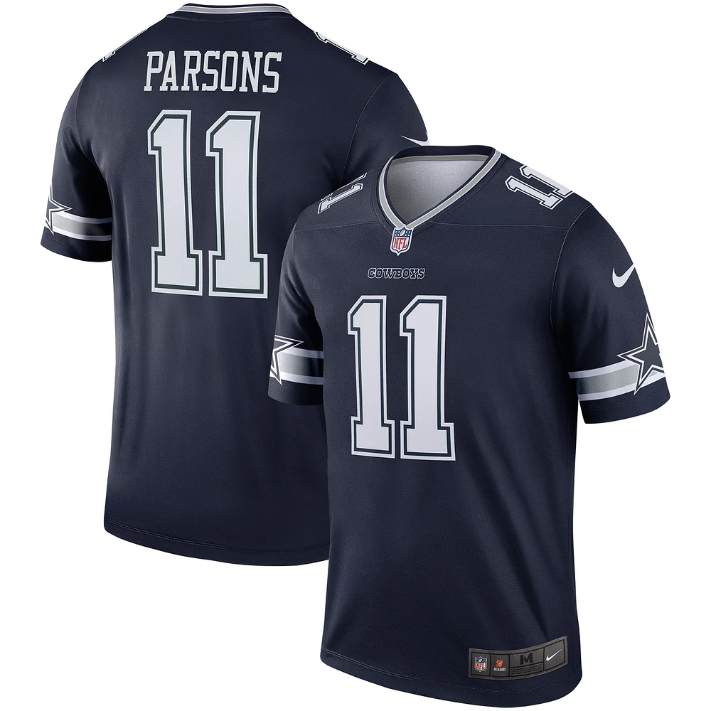 Men's Nike Micah Parsons Navy Dallas Cowboys Team Legend Player Performance Top